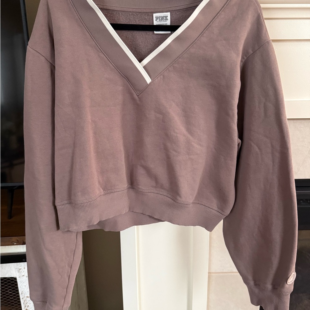 Victoria's Secret Mauve V-Neck Sweatshirt